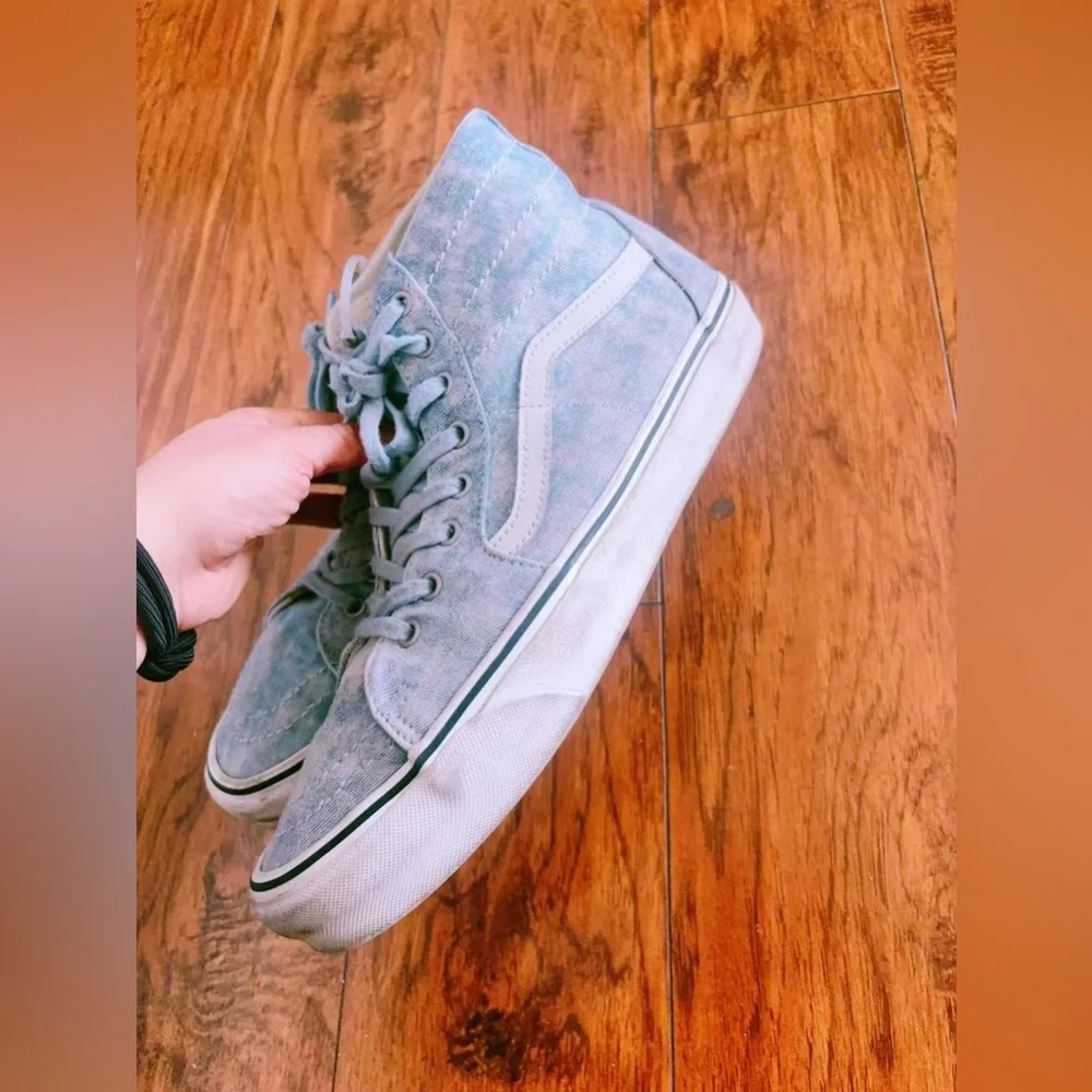 Vans Hi Denim Destroy Winter‎ Sky Shoes  Mens 11 Guc Normal Wear